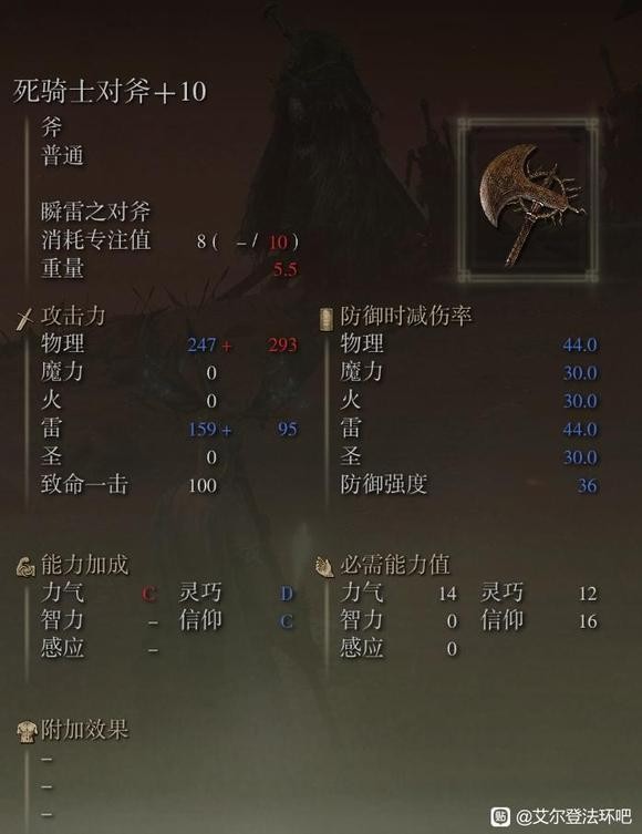 《艾尔登法环》dlc死骑士对斧的位置