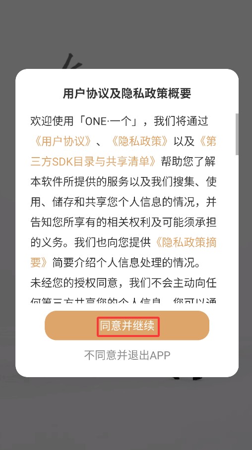 一个